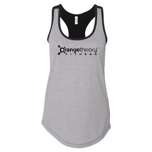 Orangetheory Fitness Next Level Colorblock Racerback tank